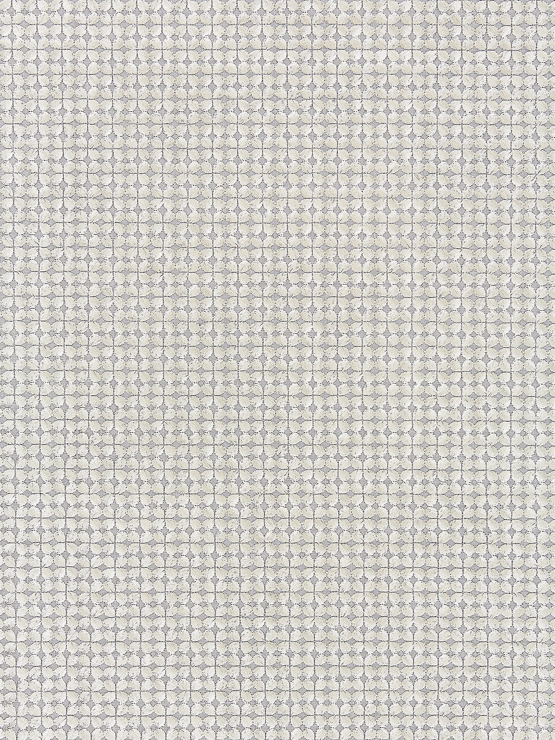 Floret Embroidery - Pewter - Scalamandre Fabric