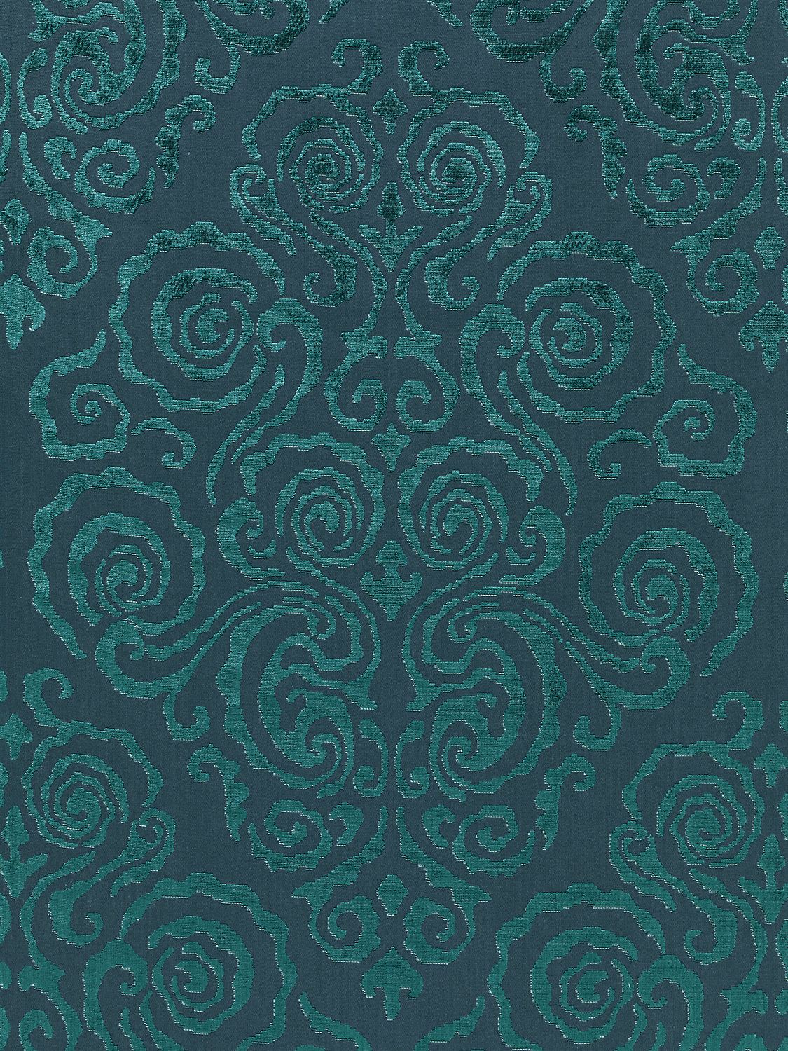 Cirrus Velvet Damask - Emerald