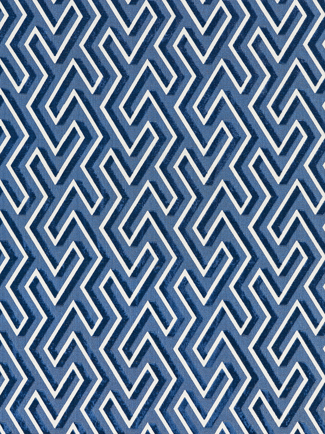 Maze Velvet - Cobalt