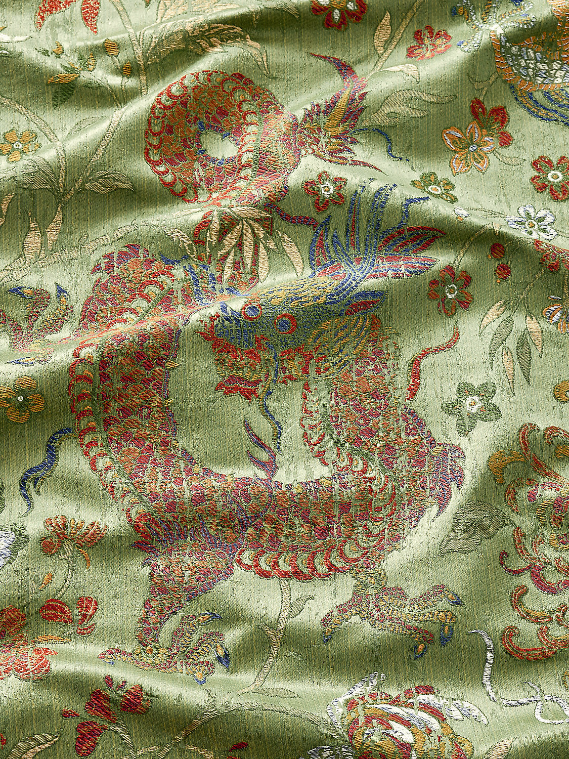 Dragon Tableau - Spring Multi - Scalamandre Fabric