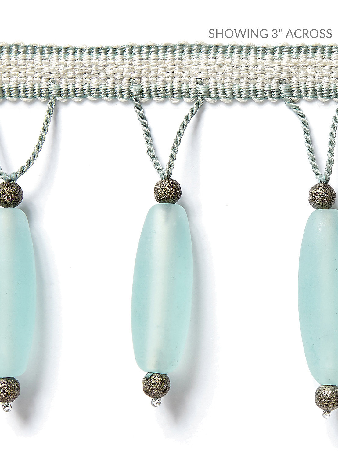 Vionnet Beaded Fringe - Aquamarine