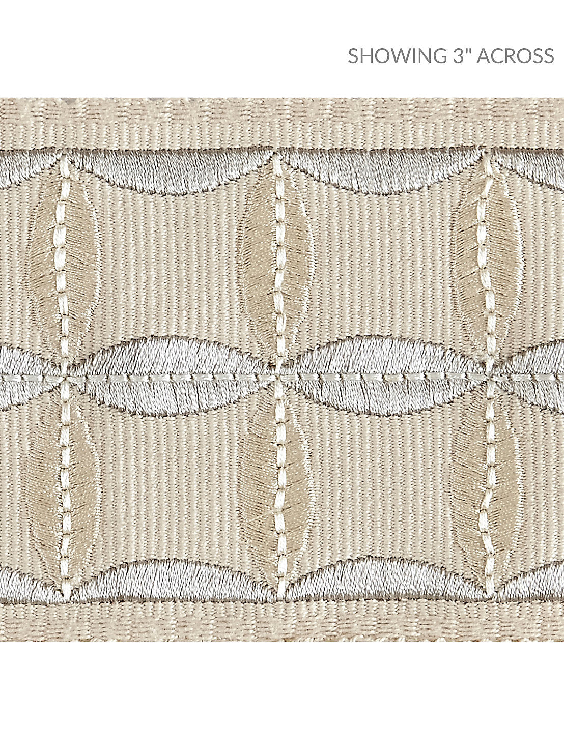 Fiori Embroidered Tape - Flax - Scalamandre Trim