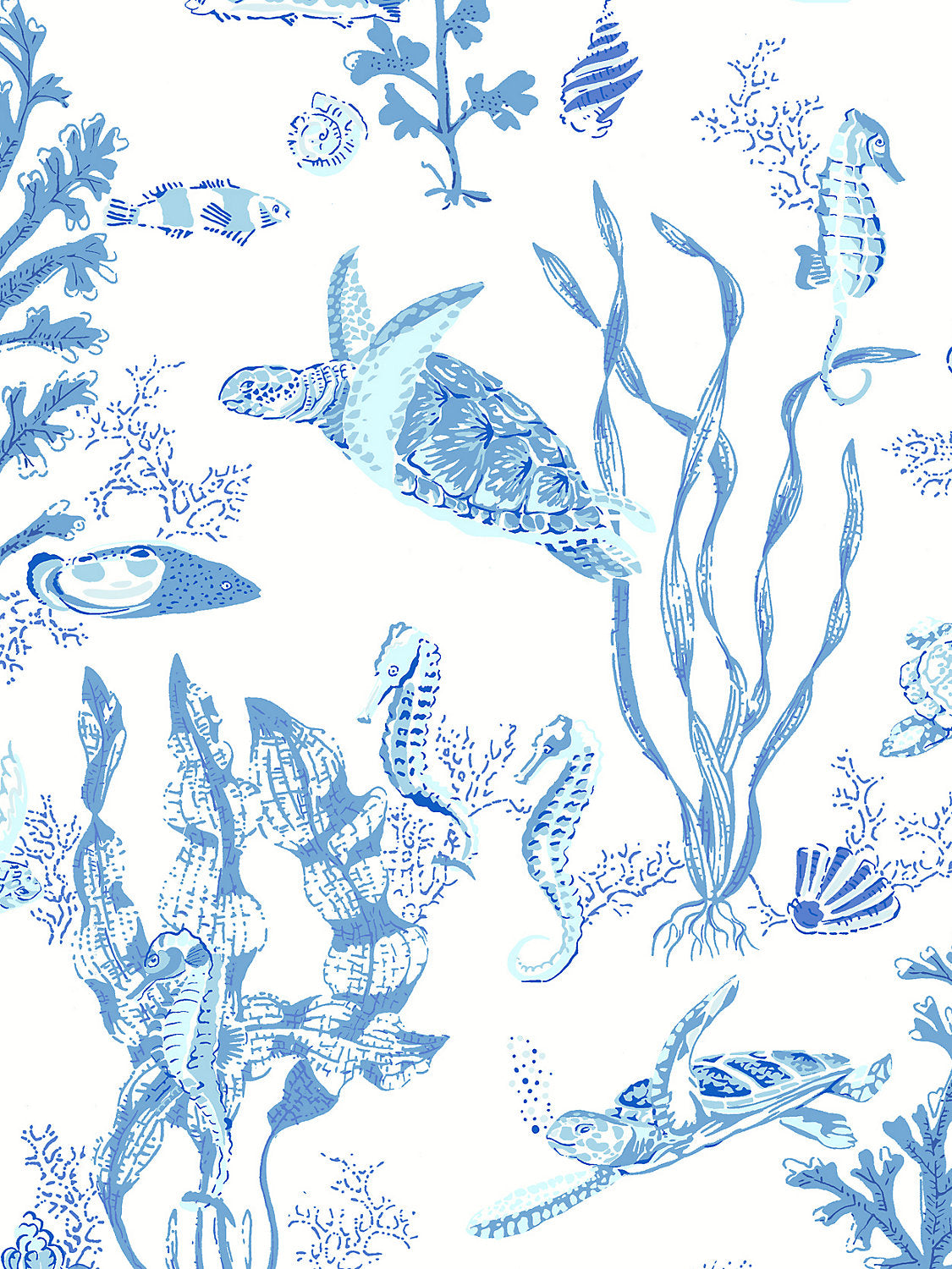 GARPARILLA - VINYL II Marine SC WP88209VD 0003 - SCALAMANDRE WALLCOVERING