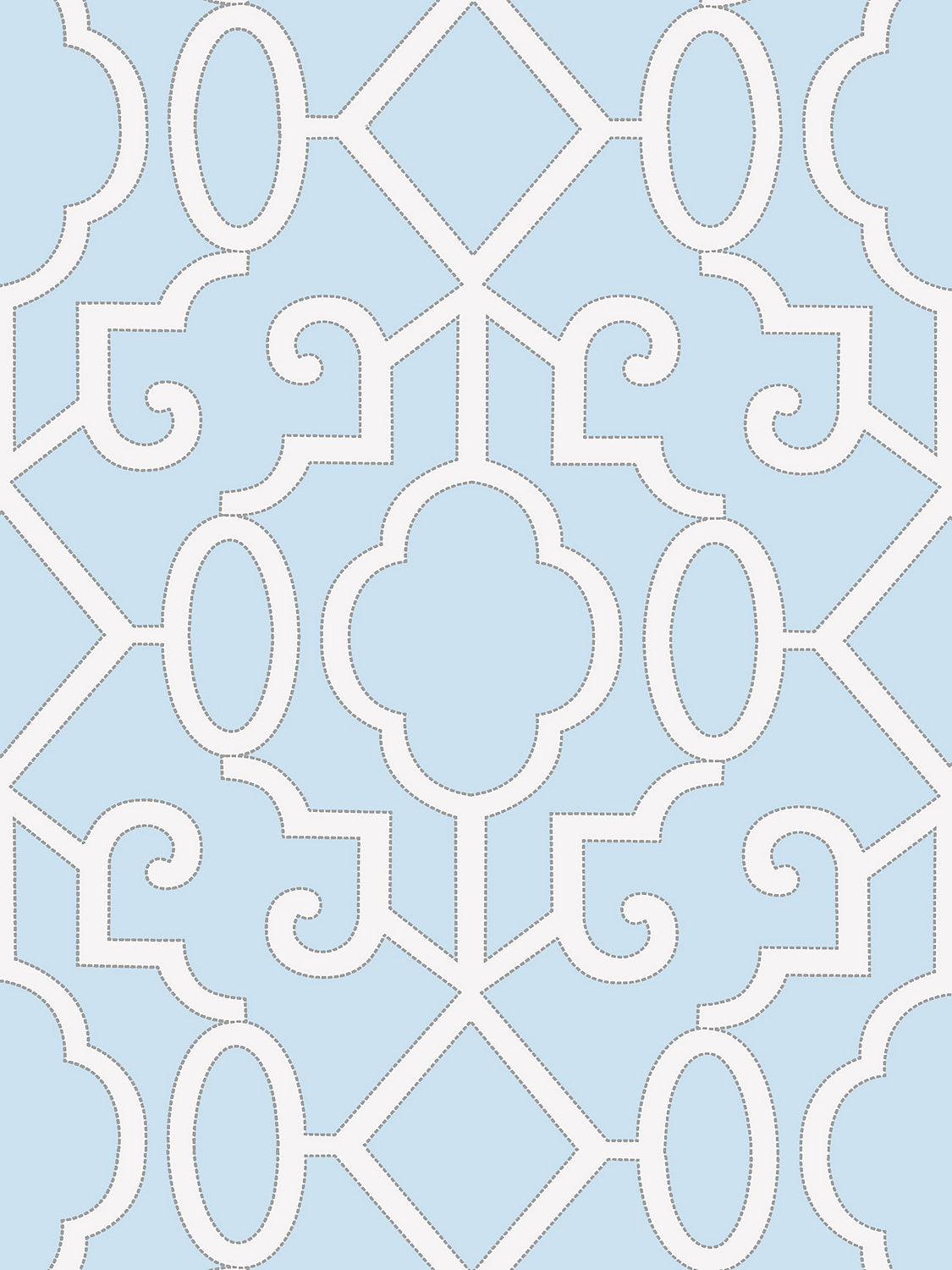 Ming Fretwork Wallpaper - Cloud - Scalamandre Wallpaper