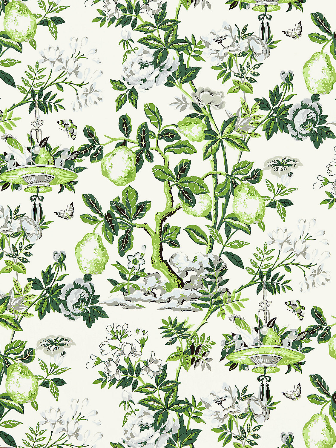 Shantung Garden - Verdance - Scalamandre Wallpaper