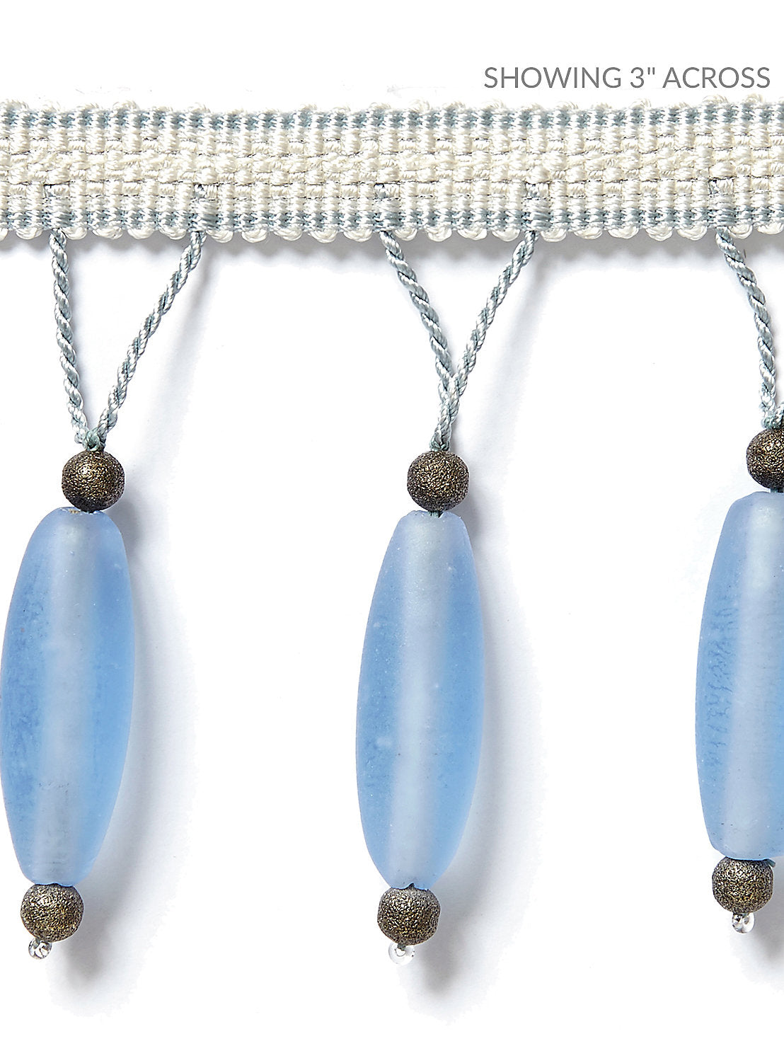 Vionnet Beaded Fringe - Sky - Scalamandre Trim
