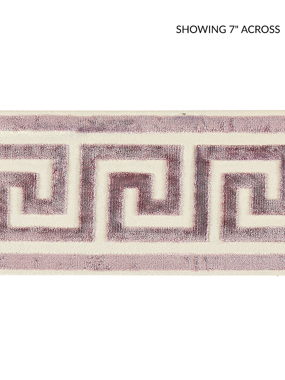 Greek Key Velvet Tape - Amethyst
