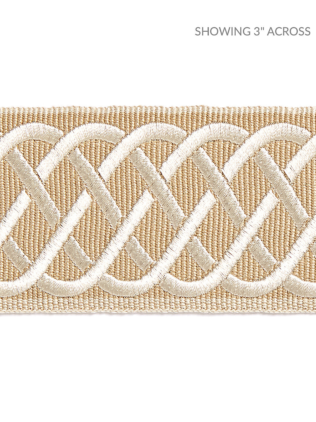 Helix Embroidered Tape - Camel - Scalamandre Trim