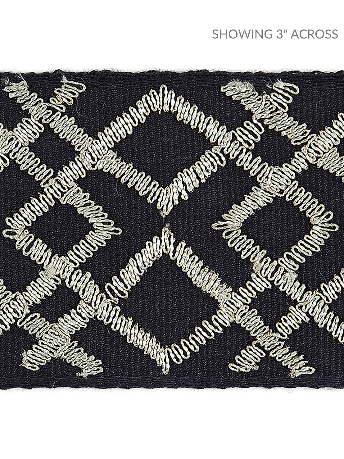 Lattice Tape - Graphite - Scalamandre Trim