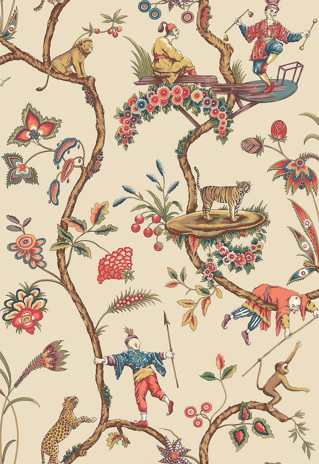 Chinoise Exotique - Ecru - Scalamandre Wallpaper