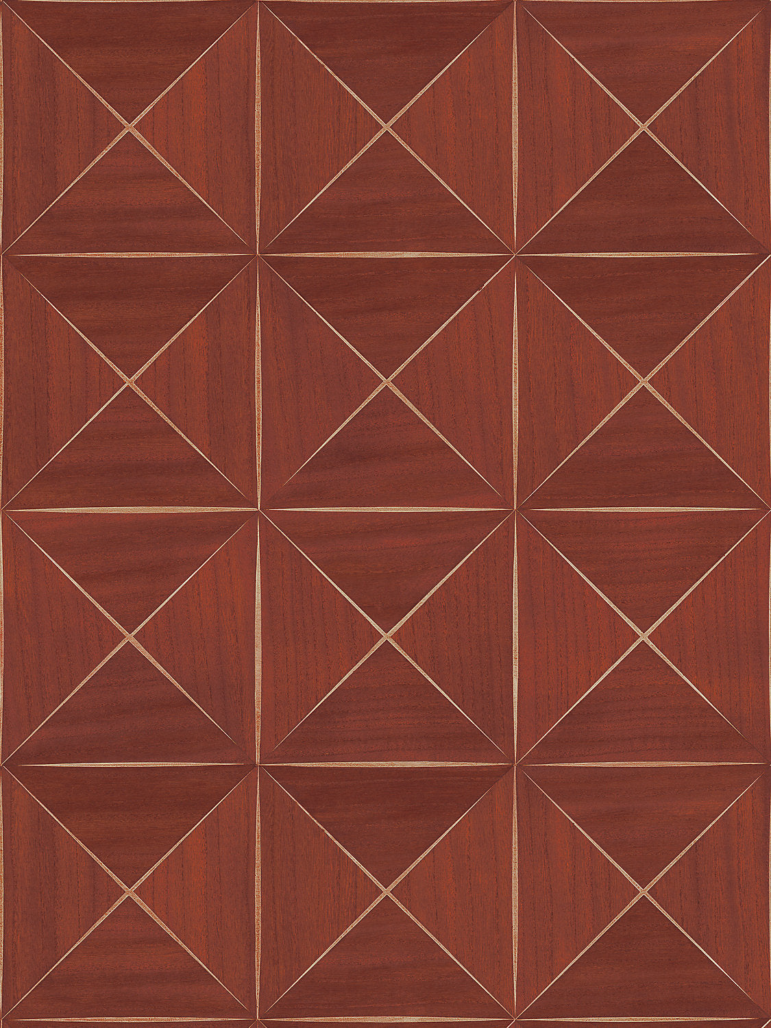 Ballad - Redwood - Scalamandre Wallpaper