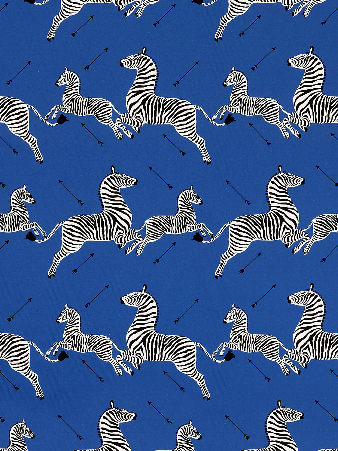 Zebras Petite - Denim - Scalamandre Fabric