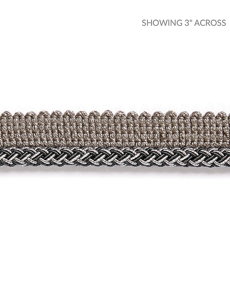 Georgica Braided Cord - Charcoal - Scalamandre Trim