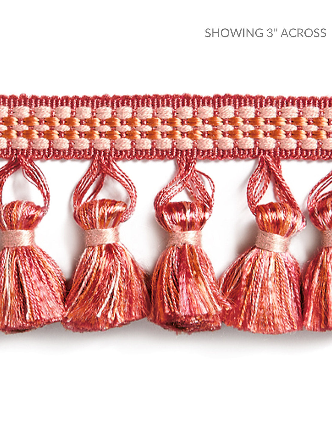 Plaza Tassel Fringe - Azalea
