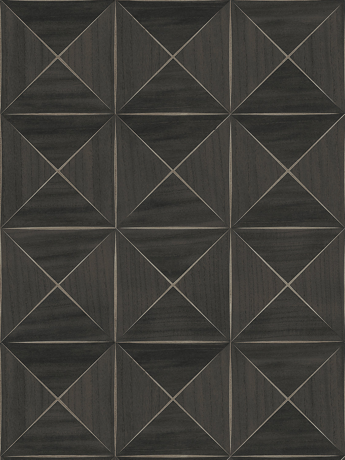 Ballad - Dark Walnut - Scalamandre Wallpaper