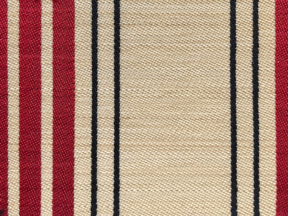 Ardennais Silk Horsehair - Beige / Red / Black