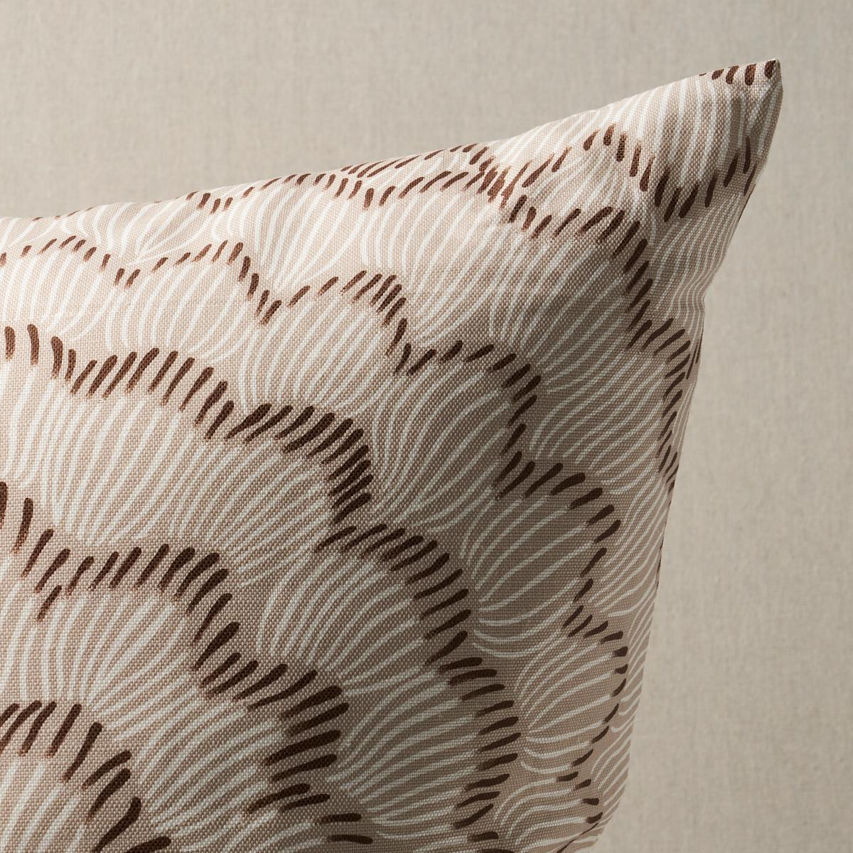 Schumacher Pillow – Feather Bloom – Dove - SO18036107 - 24" - x 24"