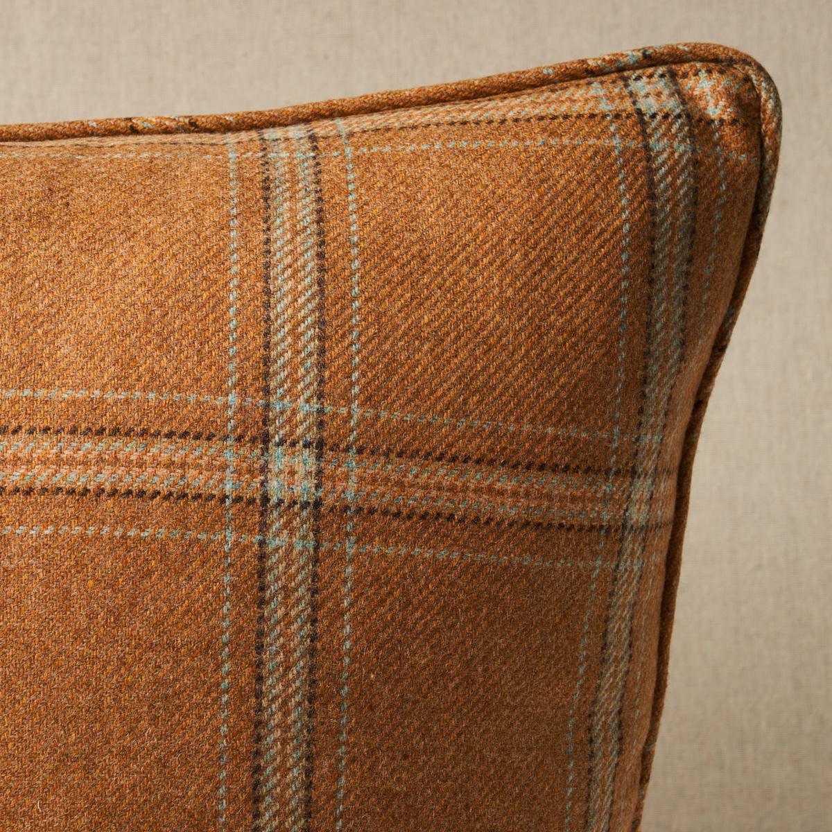 Schumacher Pillow – Blackburn Merino Plaid – Camel - SO8234105 - 20" x 20"