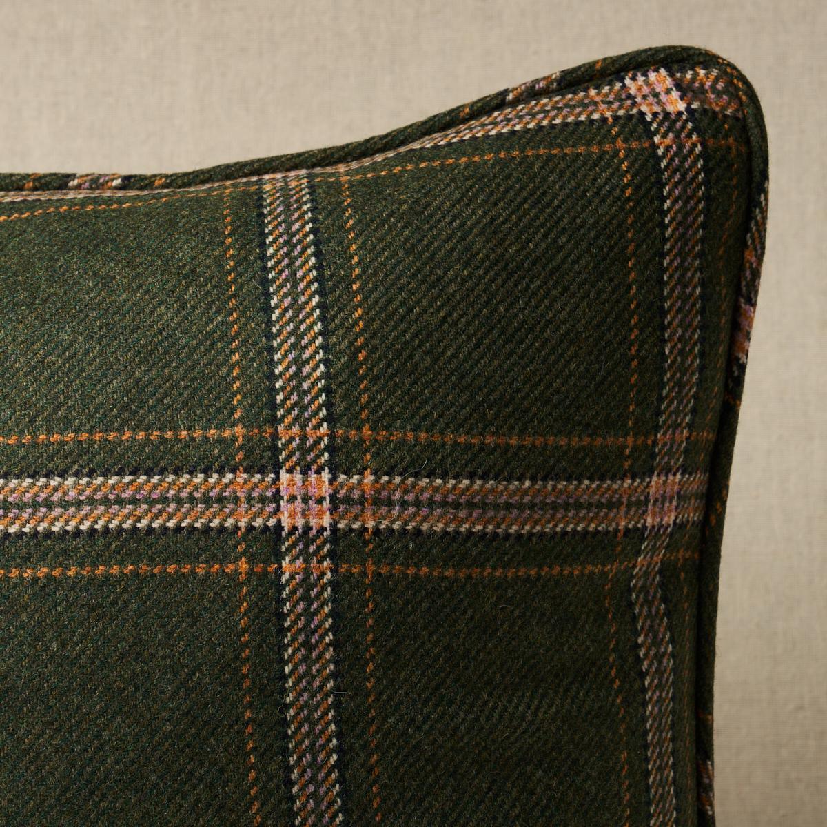 Schumacher Pillow – Blackburn Merino Plaid – GREEN - SO8234305 20" x 20"