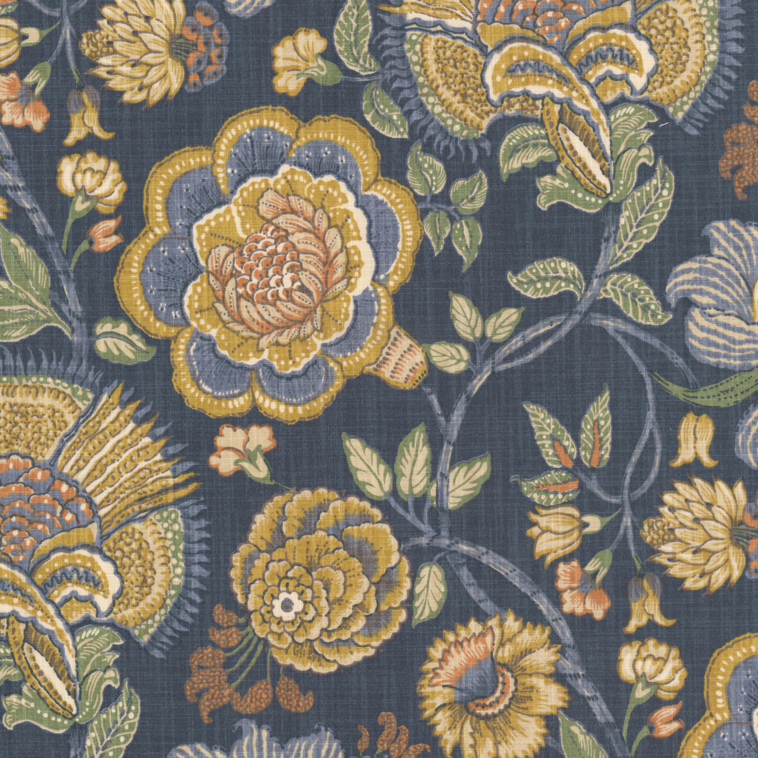TEAPARTY-1-PERIWINKLE-STOUT-TEXTILES - Stout Textiles Fabric