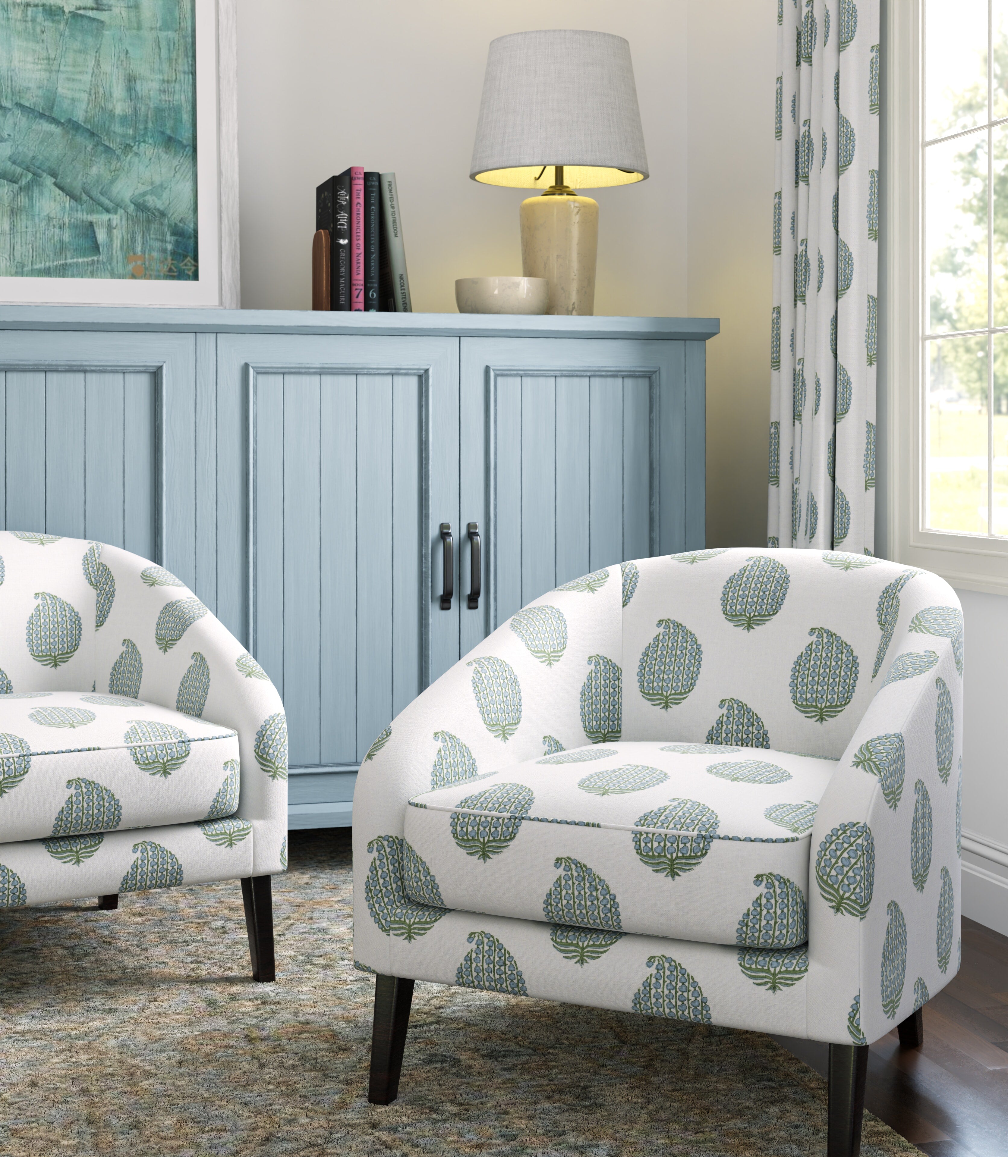 Vanpatton 1 Bluebird - Stout Textiles Fabric