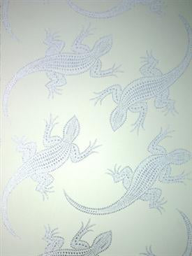 Komodo White/Silver - Osborne & Little - W6300-04 Wallcovering
