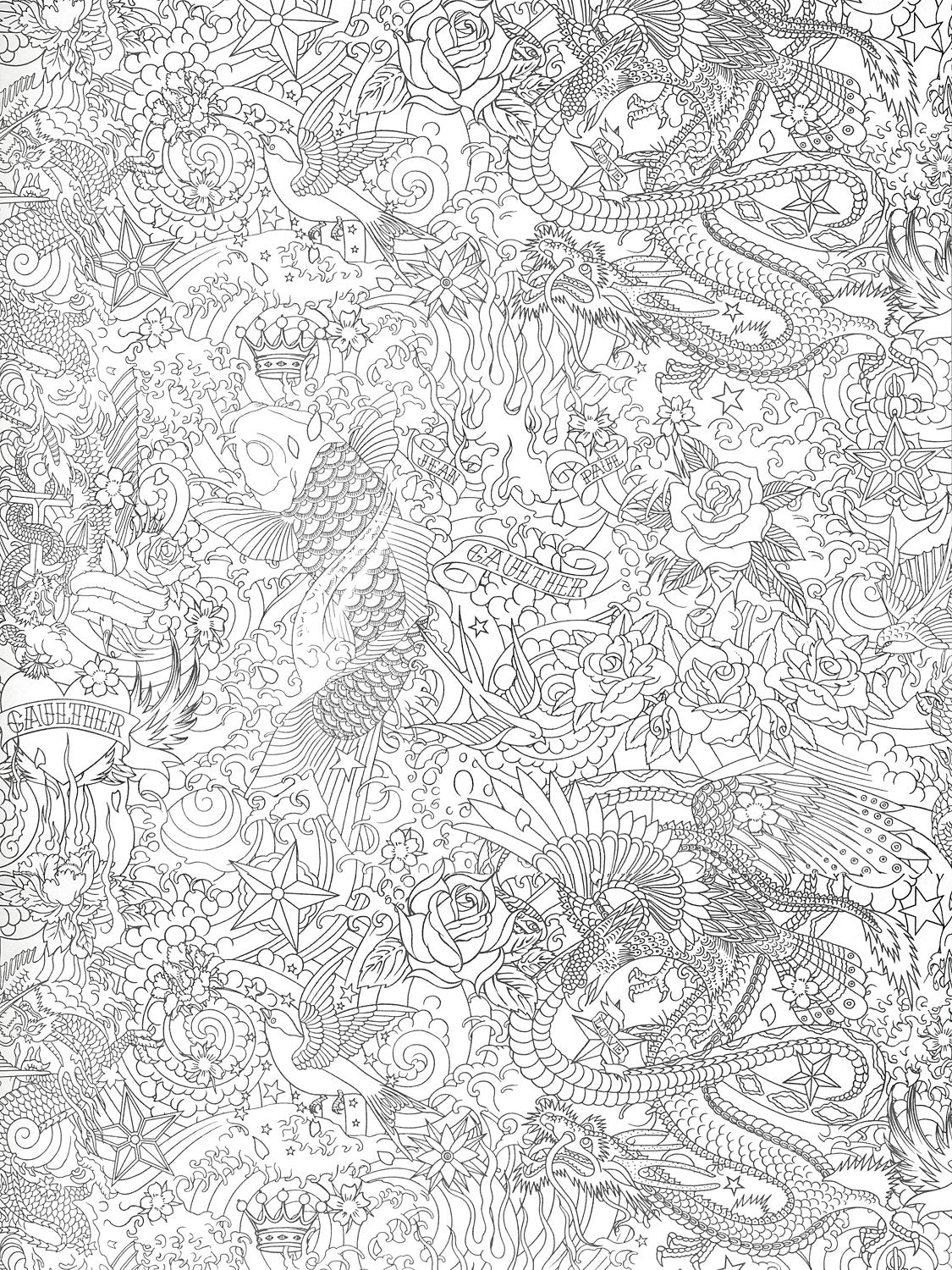 Horimono - Argent - Scalamandre Wallpaper