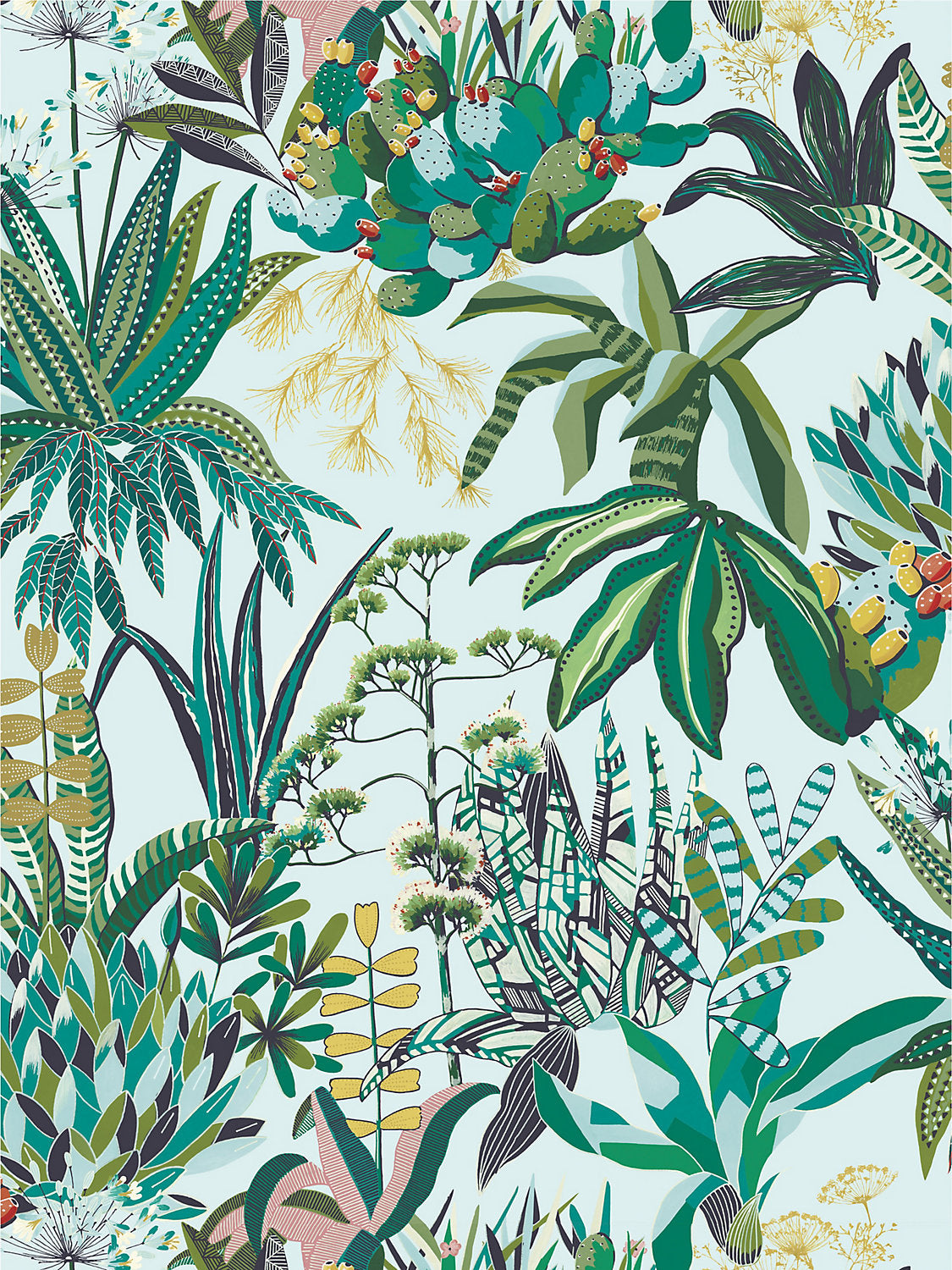 Figari - Agave - Scalamandre Wallpaper