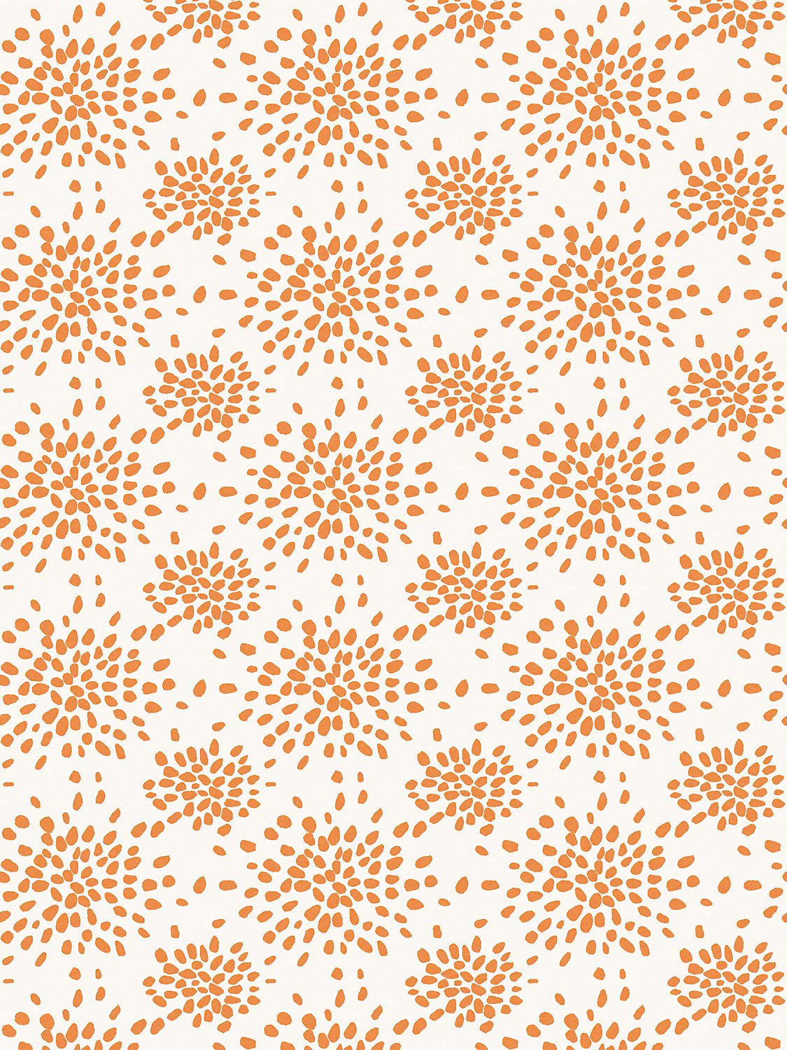 Fireworks - Tangerine - Scalamandre Wallpaper
