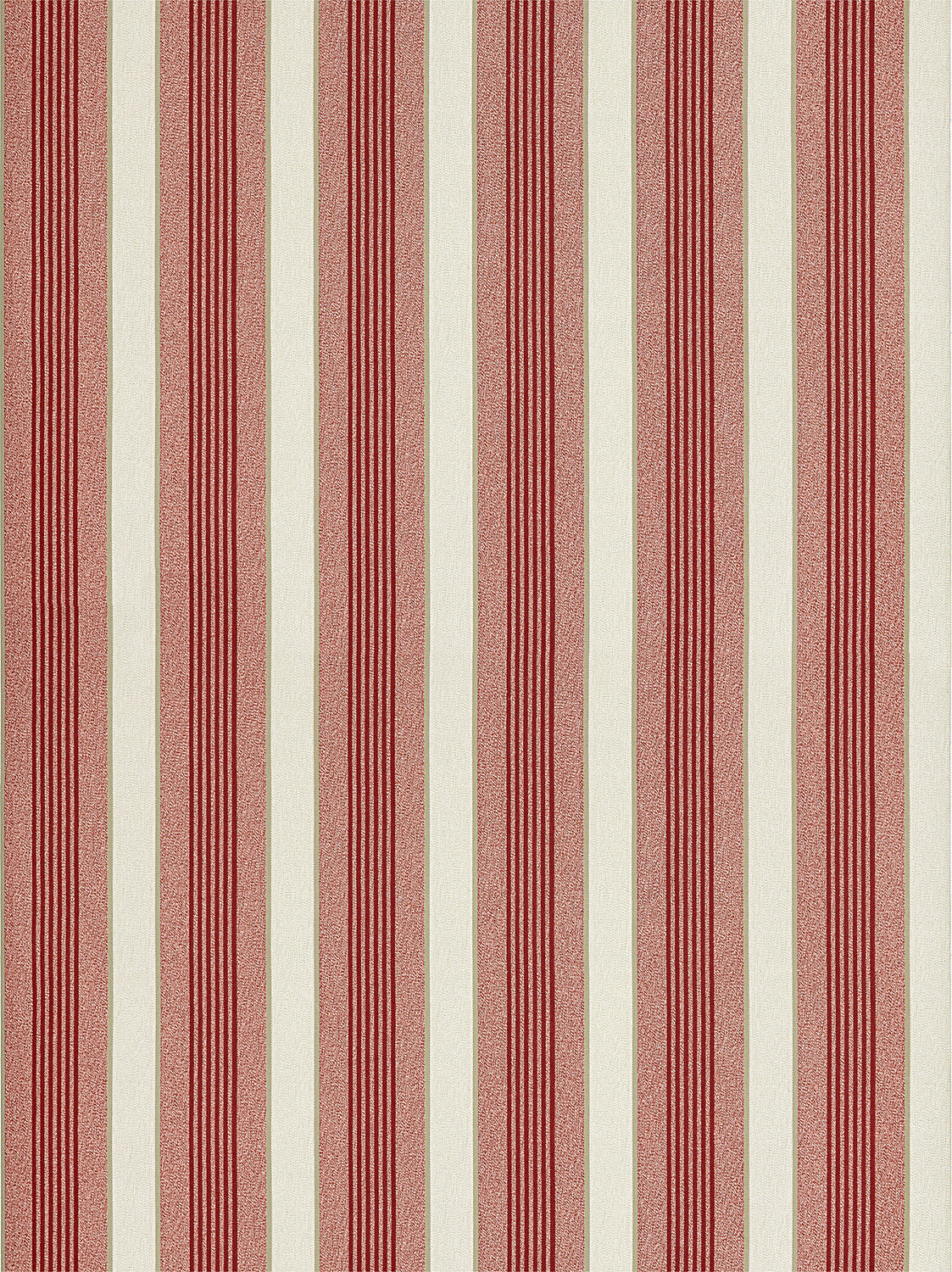 Arlo Stripe - Cherry - Scalamandre Wallpaper