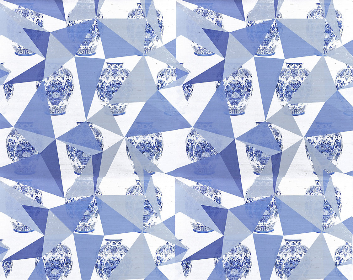 Elements - White - Scalamandre Wallpaper
