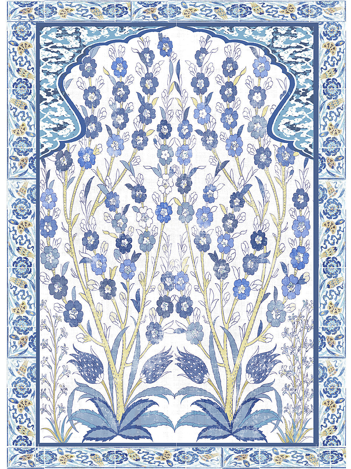Tree Of Life Dyptich | Double - Classic - Right Panel - Scalamandre Wallpaper
