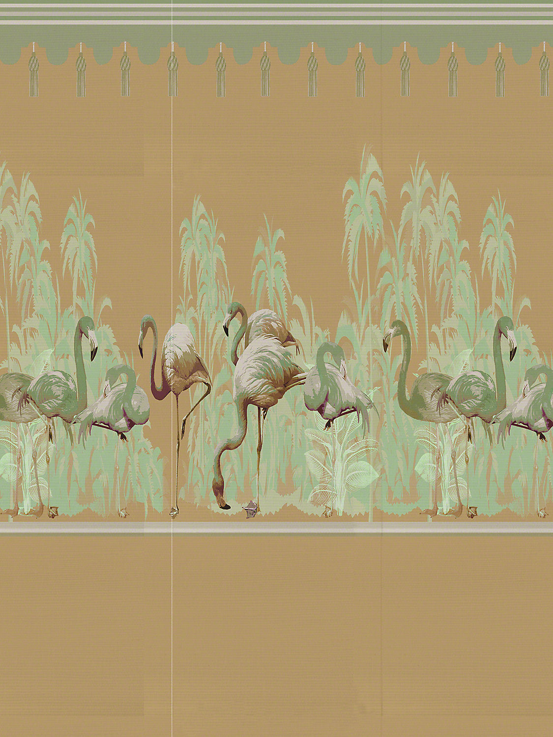 Palm Springs Diptych - Belize - Right Panel - Scalamandre Wallpaper
