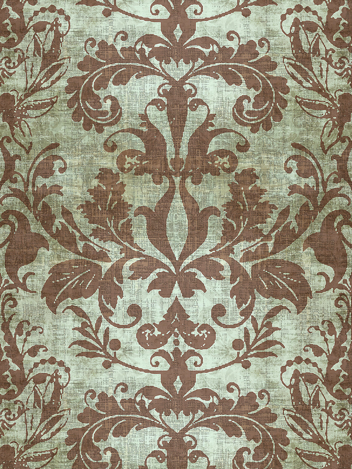 Palace Damask - Sage - Scalamandre Wallpaper