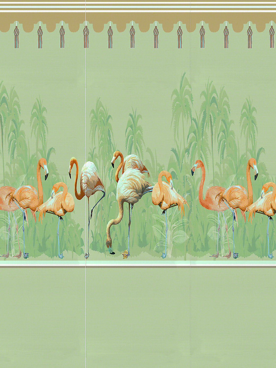 Palm Springs Diptych - Granada - Right Panel - Scalamandre Wallpaper