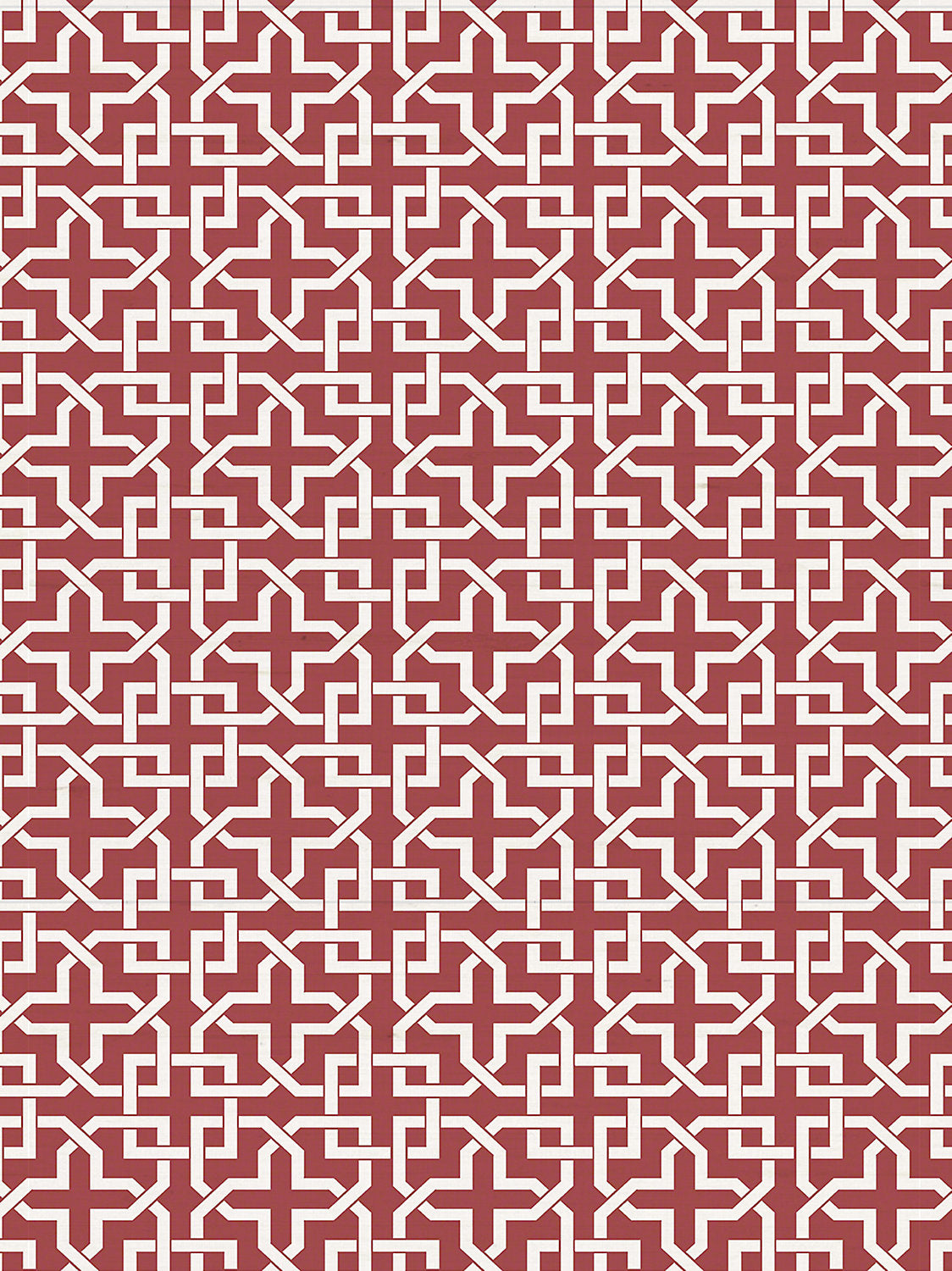 Infinity - Brick Red - Scalamandre Wallpaper