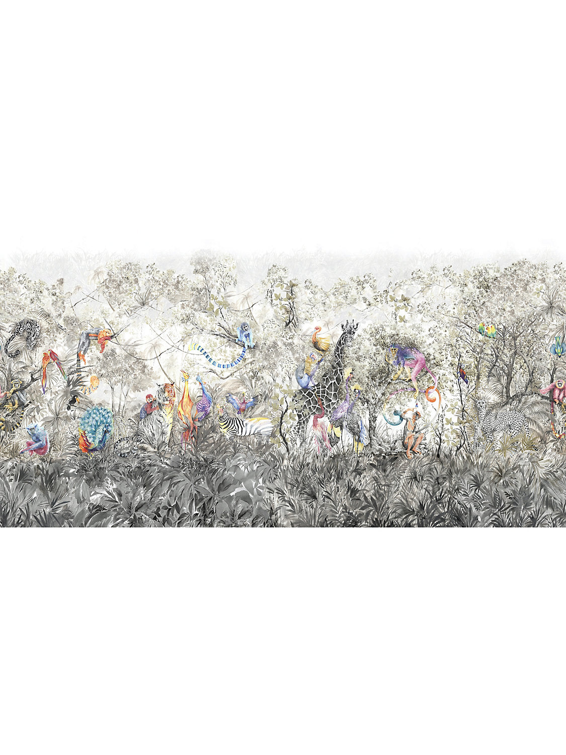 Arcadia Mural | 8 Panel Set - Multicolor