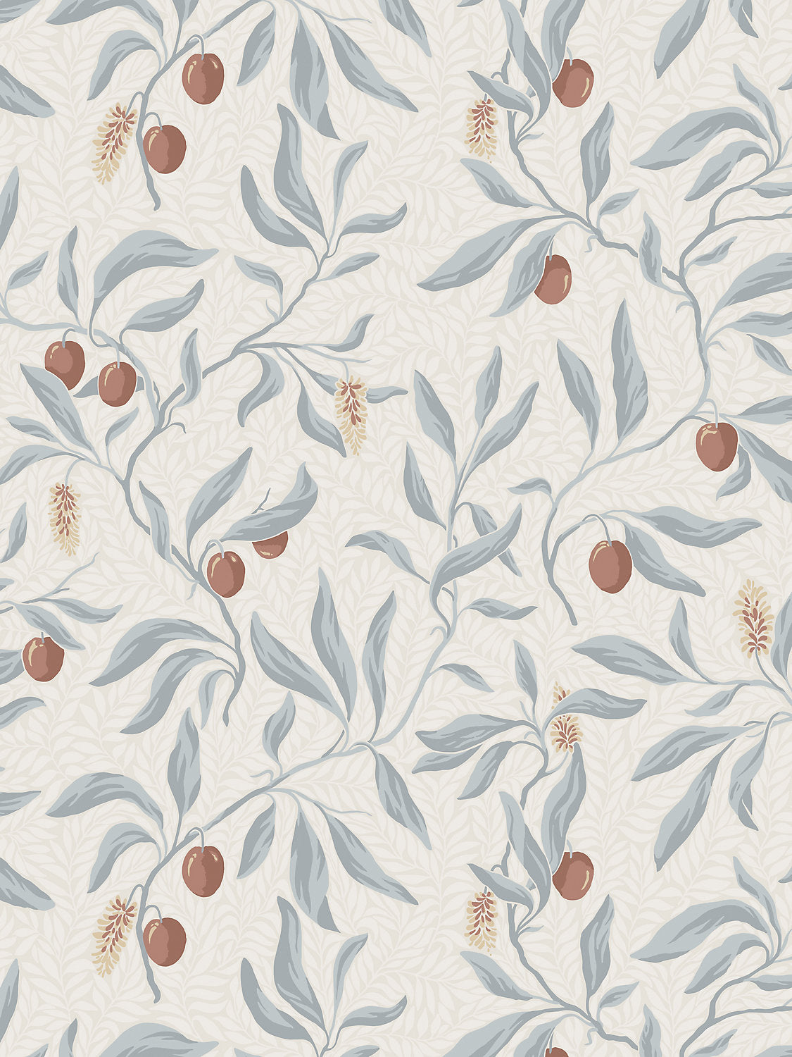Vinnie - Misty Blue - Scalamandre Wallpaper