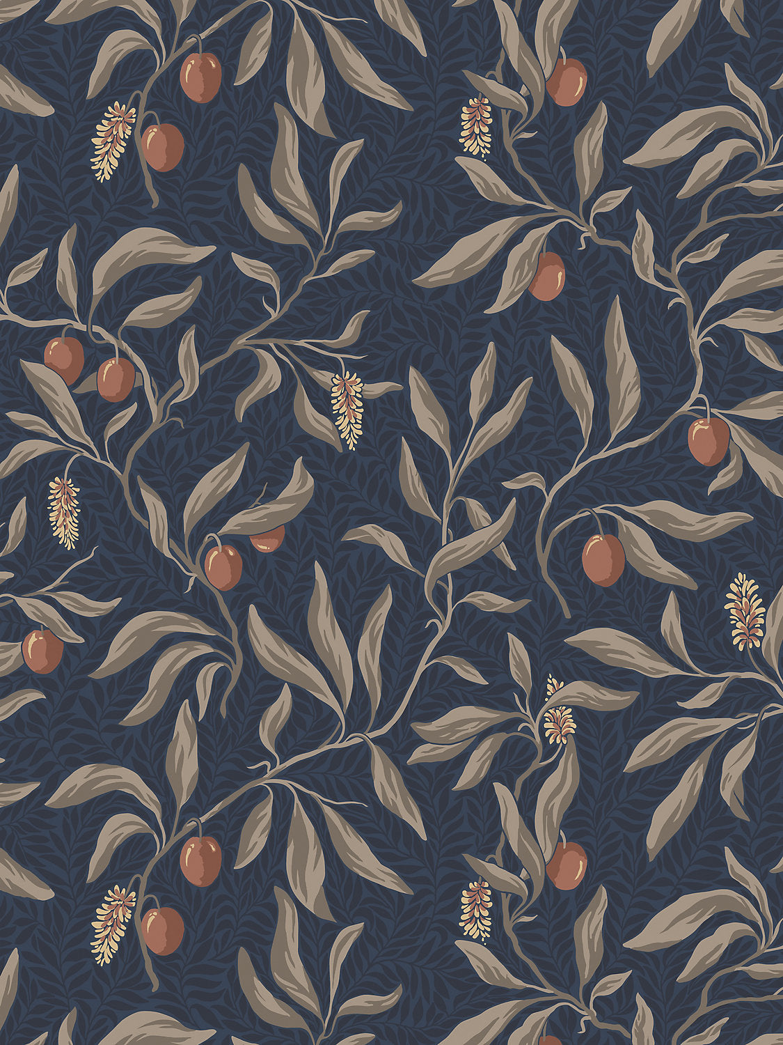Vinnie - Classic Blue - Scalamandre Wallpaper