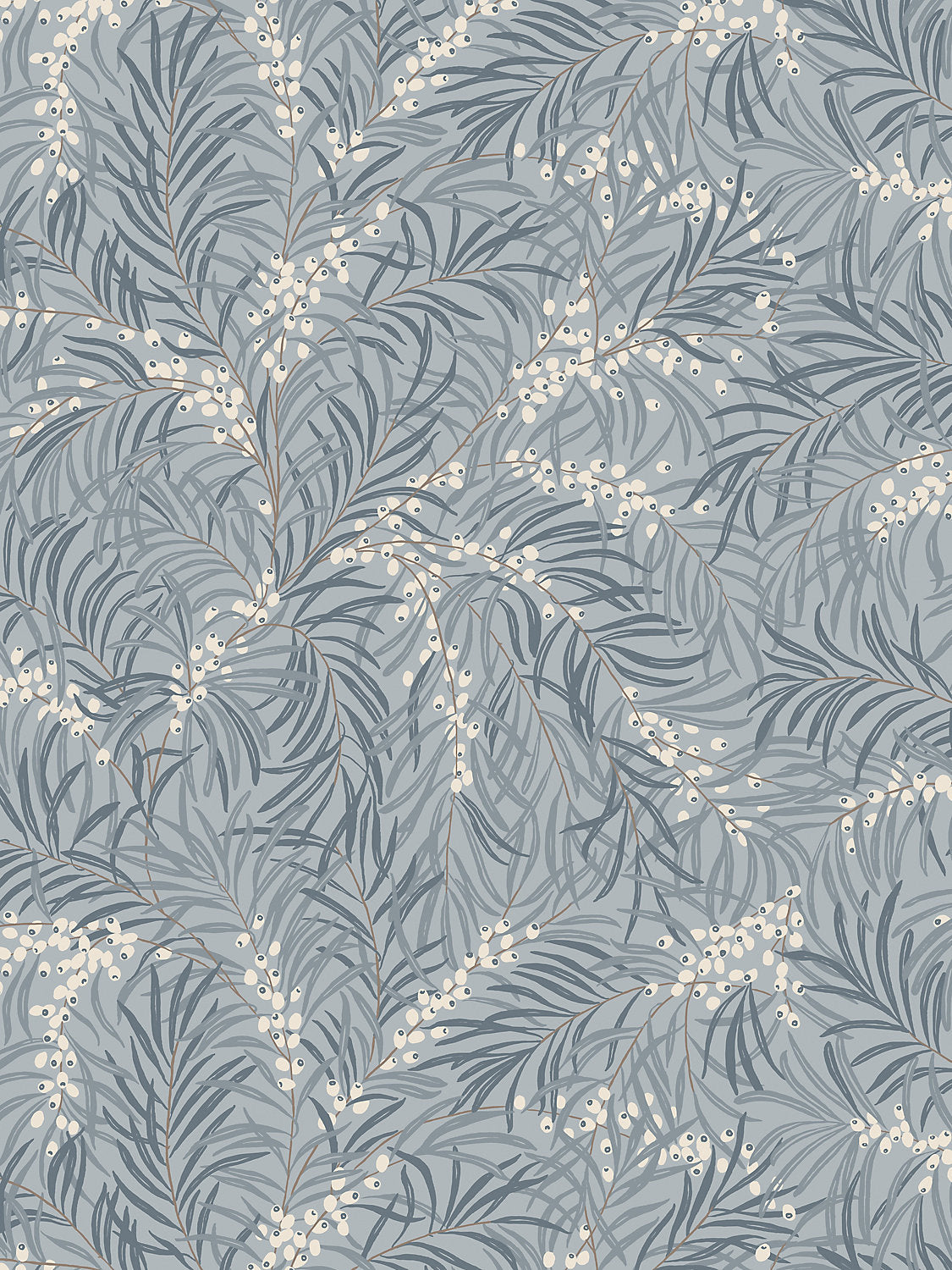 Idun - Misty Blue - Scalamandre Wallpaper
