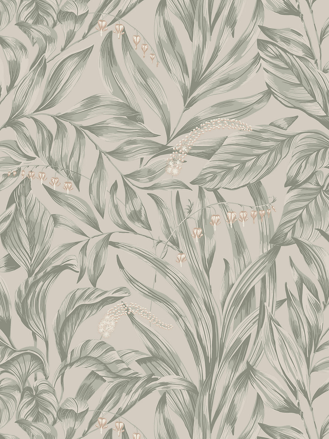 Elin - Sage Green - Scalamandre Wallpaper