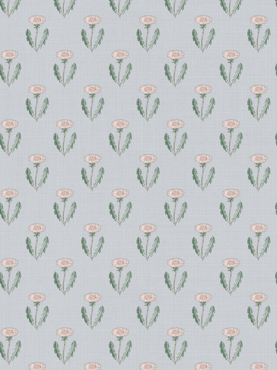 Maskrosen - Soft Blue - Scalamandre Wallpaper