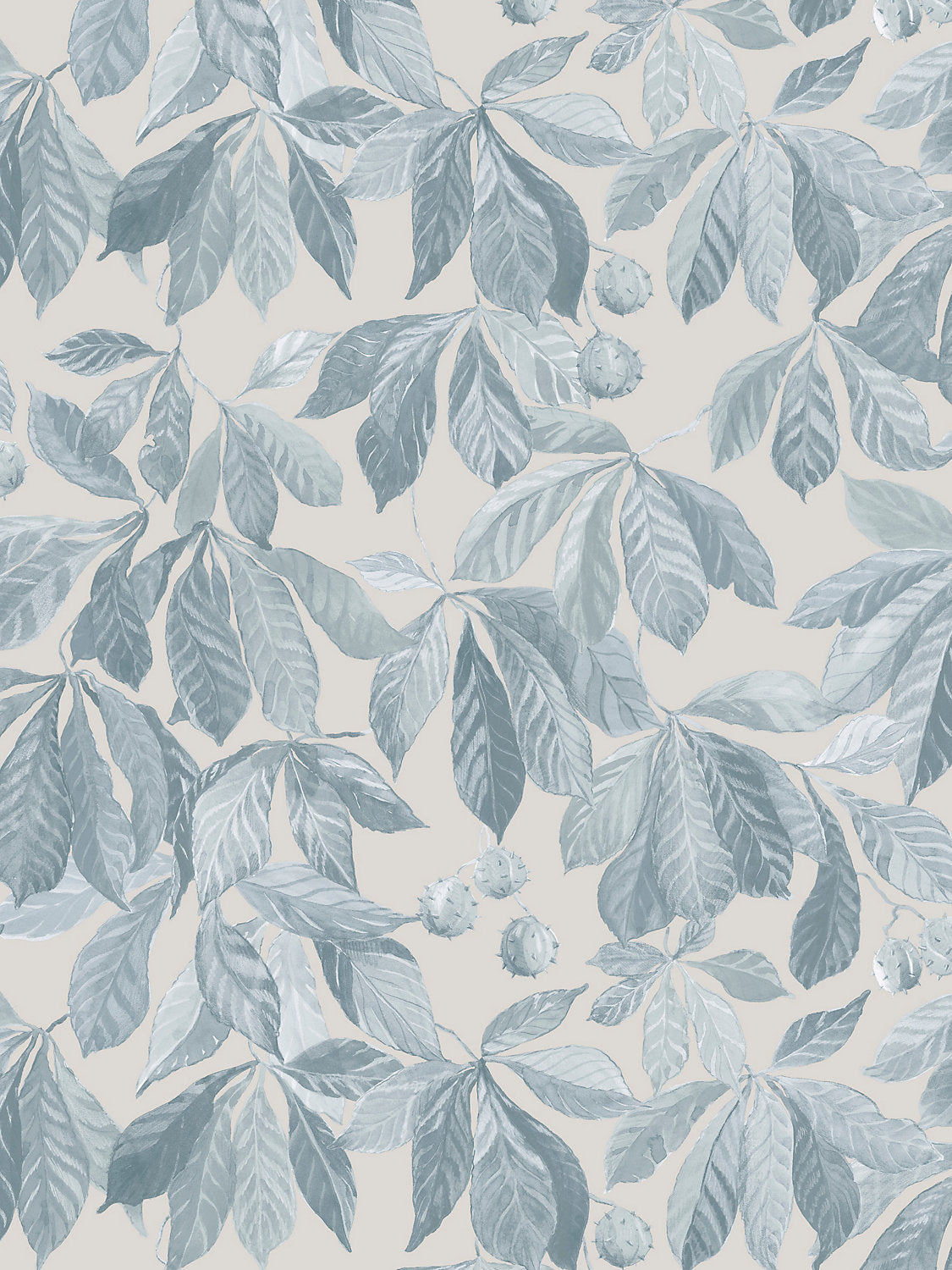Kersti - Soft Blue - Scalamandre Wallpaper