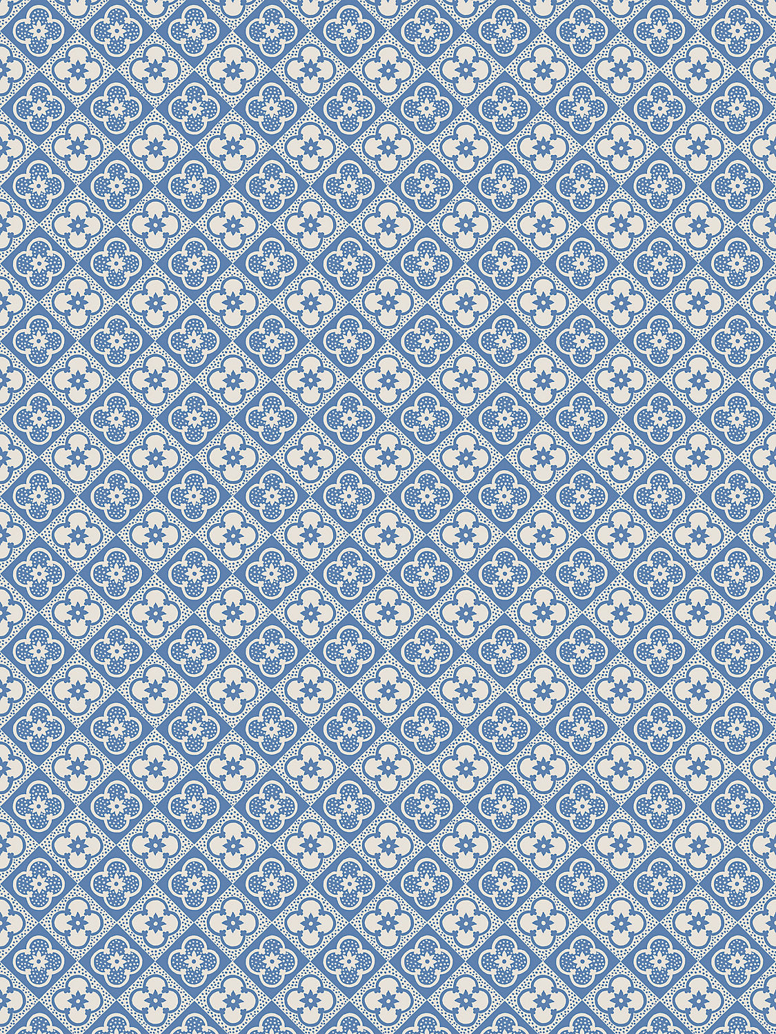 Lyckan - Sapphire - Scalamandre Wallpaper
