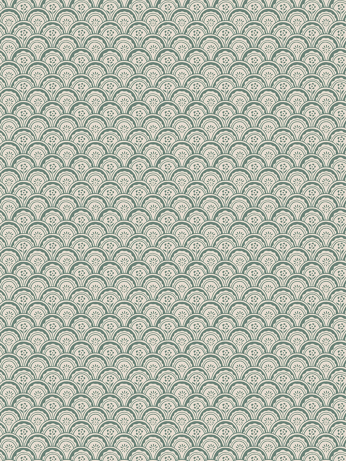 Beata - Moss Green - Scalamandre Wallpaper