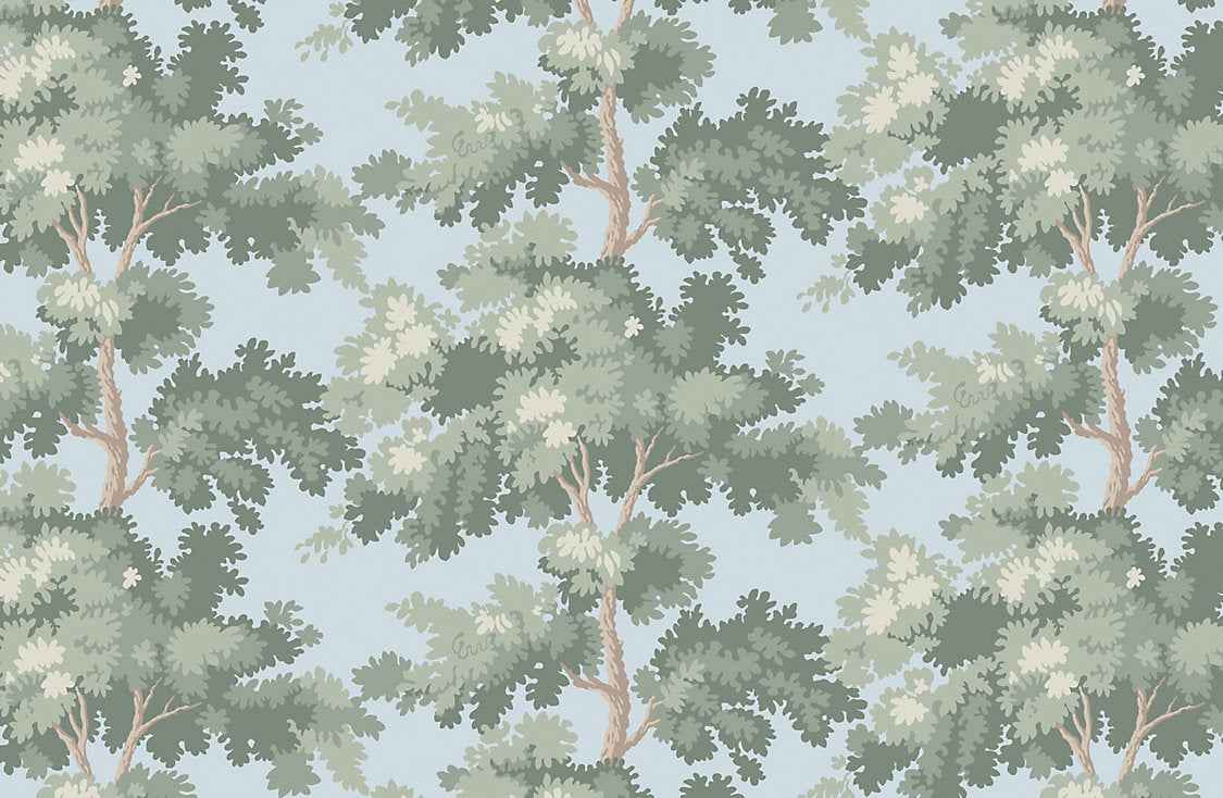 Raphael - Sky Blue by Scalamandre Wallpaper - Scalamandre Wallpaper