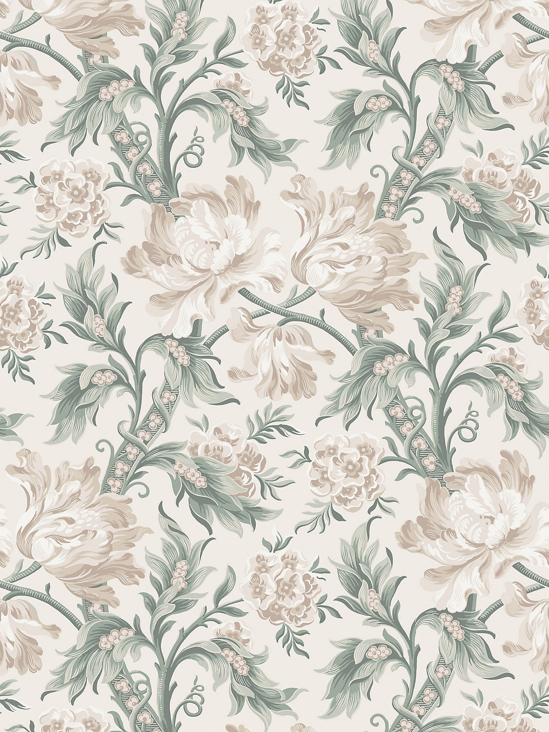 Amelia - Eggshell - Scalamandre Wallpaper