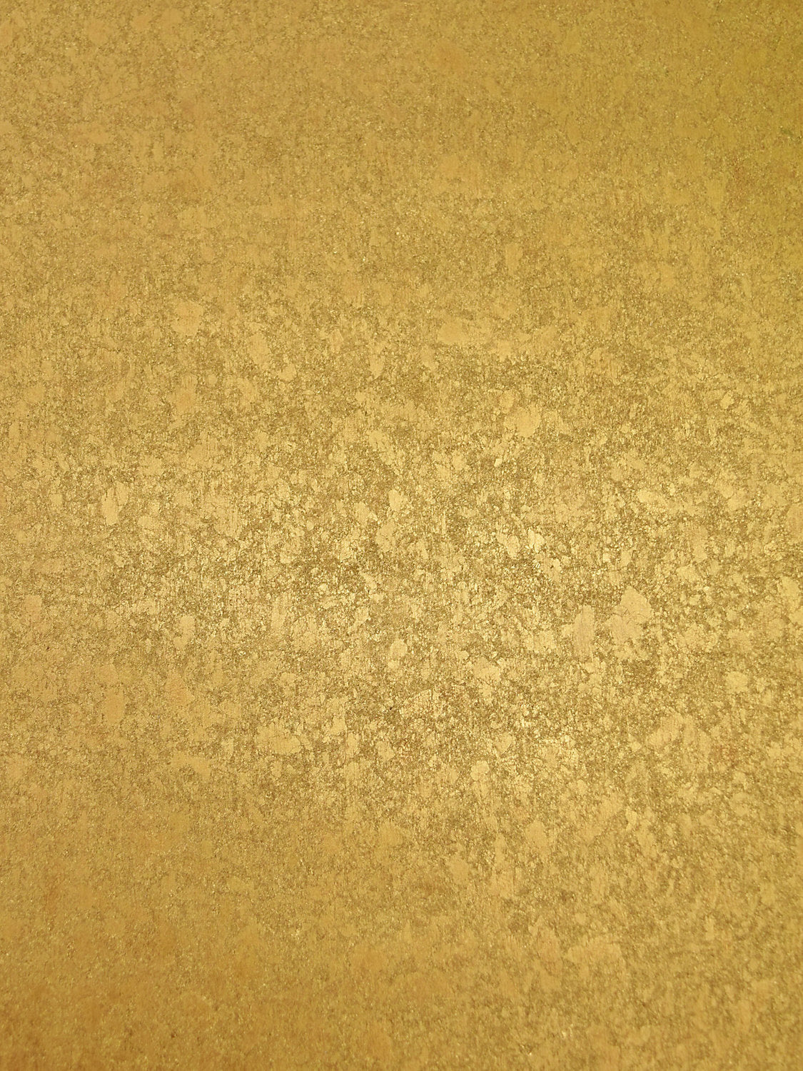 Hand Hammered Leaf - Brass - Scalamandre Wallpaper