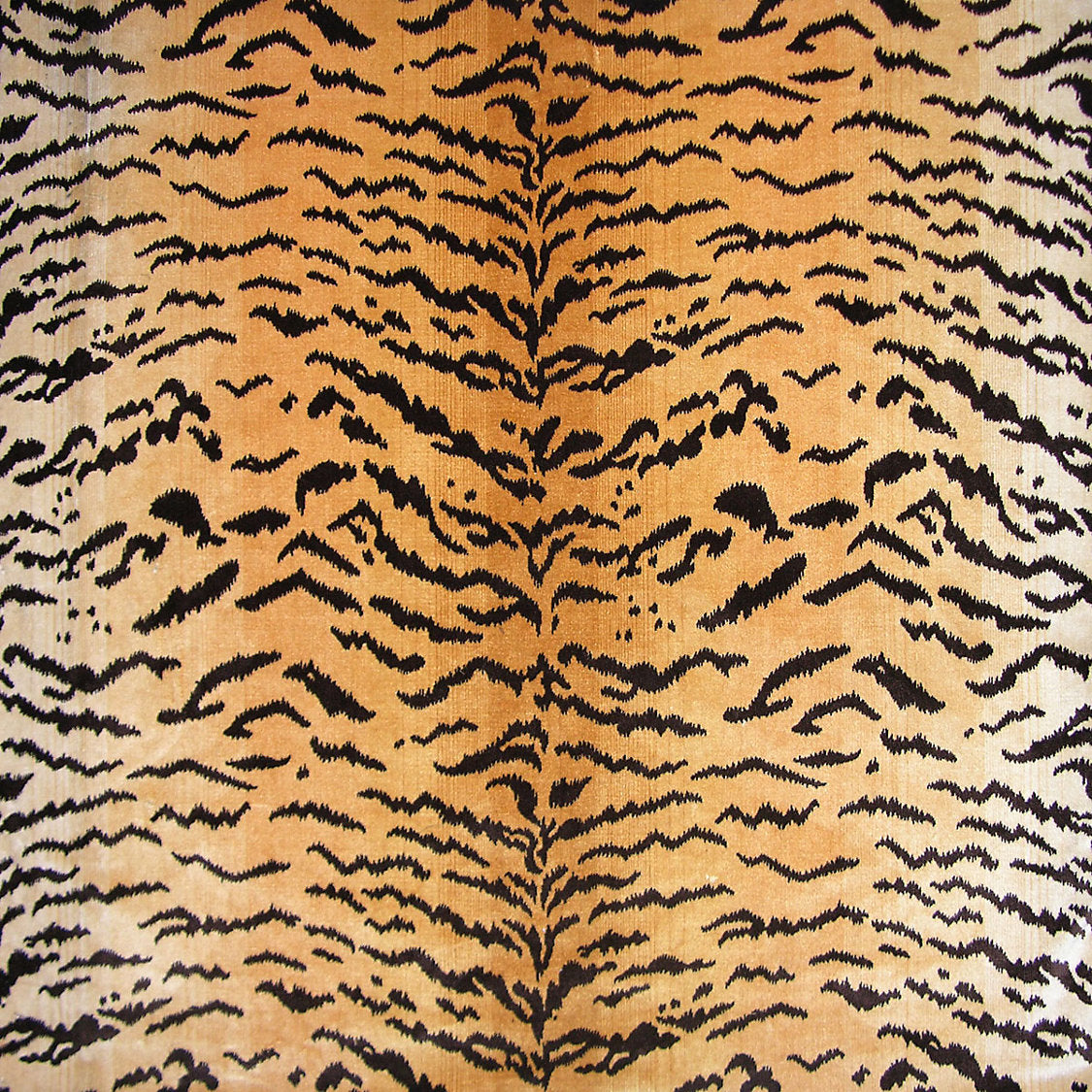 Tiger | Silk - Brown On Gold - Scalamandre Fabric