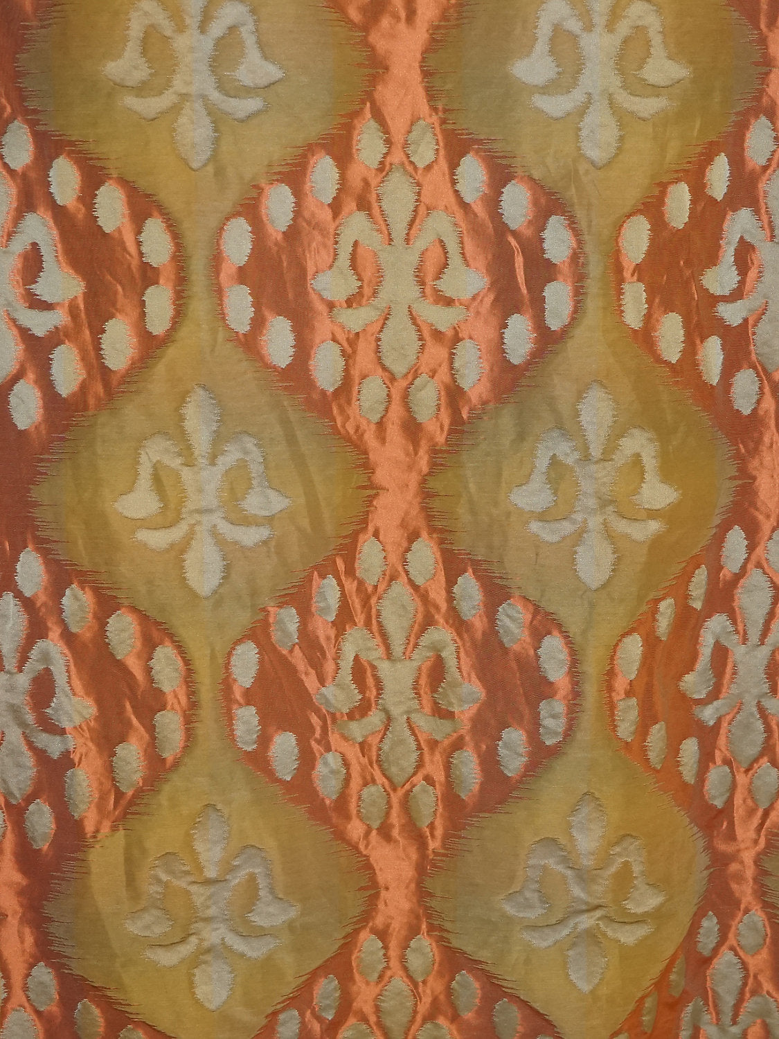 Angel Of Longevity - Salmon / Blue / Green - Scalamandre Fabric